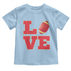 Love Midwest Football Toddler T Shirt Gift For Football Fans TS12 Light Blue Print Your Wear