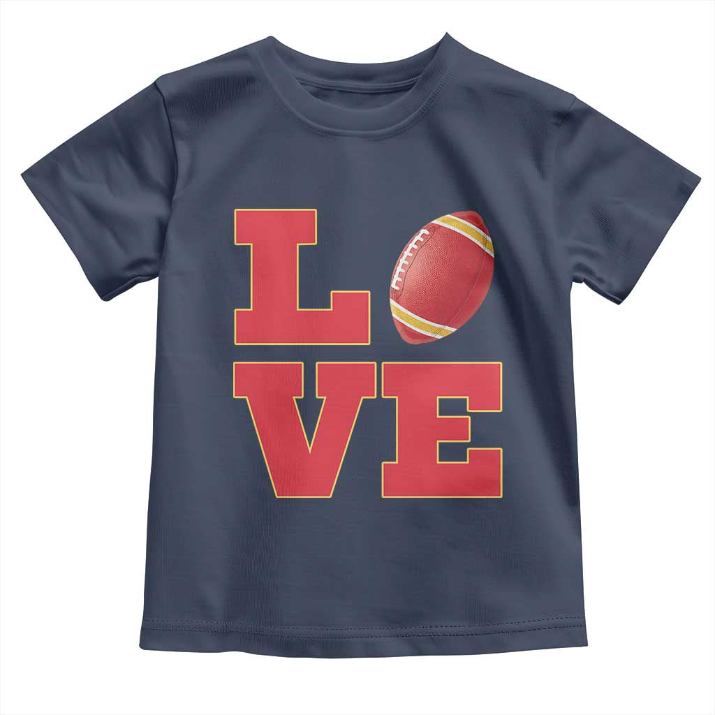 Love Midwest Football Toddler T Shirt Gift For Football Fans TS12 Navy Print Your Wear