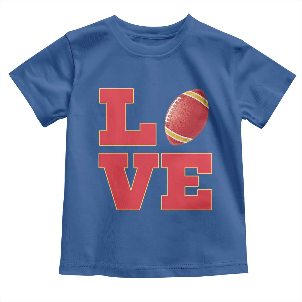 Love Midwest Football Toddler T Shirt Gift For Football Fans TS12 Royal Blue Print Your Wear