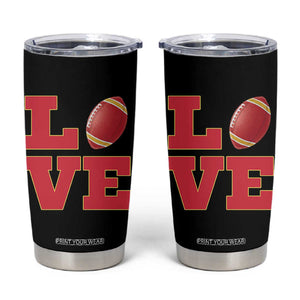 Love Midwest Football Tumbler Cup Gift For Football Fans TS12 Black Print Your Wear