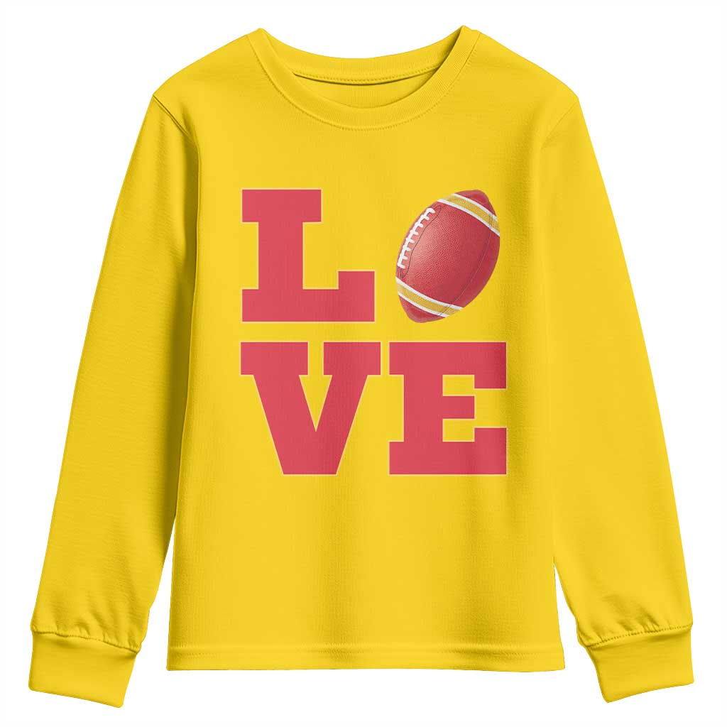 Love Midwest Football Youth Sweatshirt Gift For Football Fans TS12 Daisy Print Your Wear