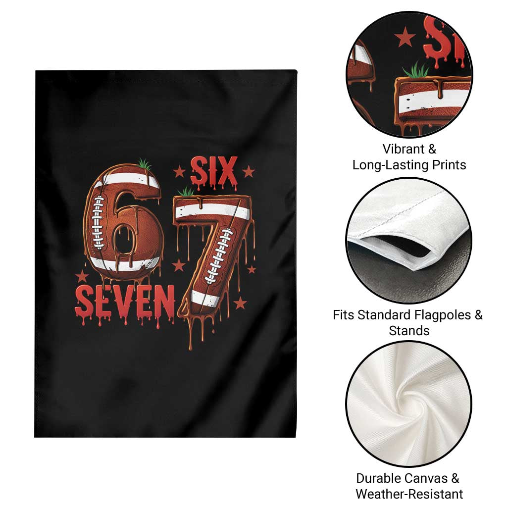 American Football Six Seven Meme Garden Flag Funny Gen Z Alpha Gift TS12 Print Your Wear