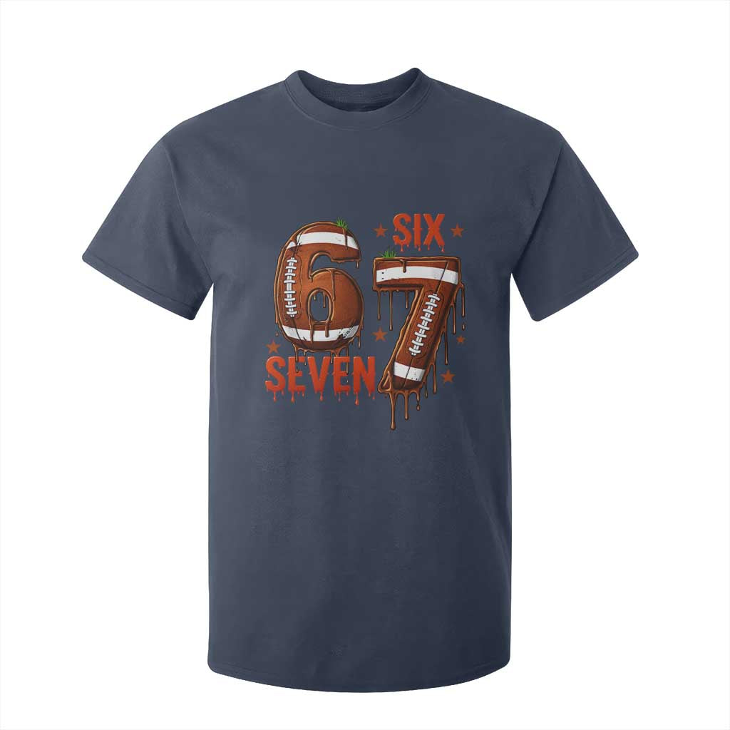 American Football Six Seven Meme T Shirt For Kid Funny Gen Z Alpha Gift TS12 Navy Print Your Wear