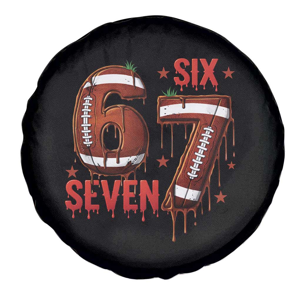 American Football Six Seven Meme Spare Tire Cover Funny Gen Z Alpha Gift TS12 Print Your Wear