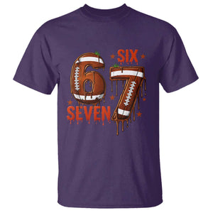 American Football Six Seven Meme T Shirt Funny Gen Z Alpha Gift TS12 Purple Print Your Wear