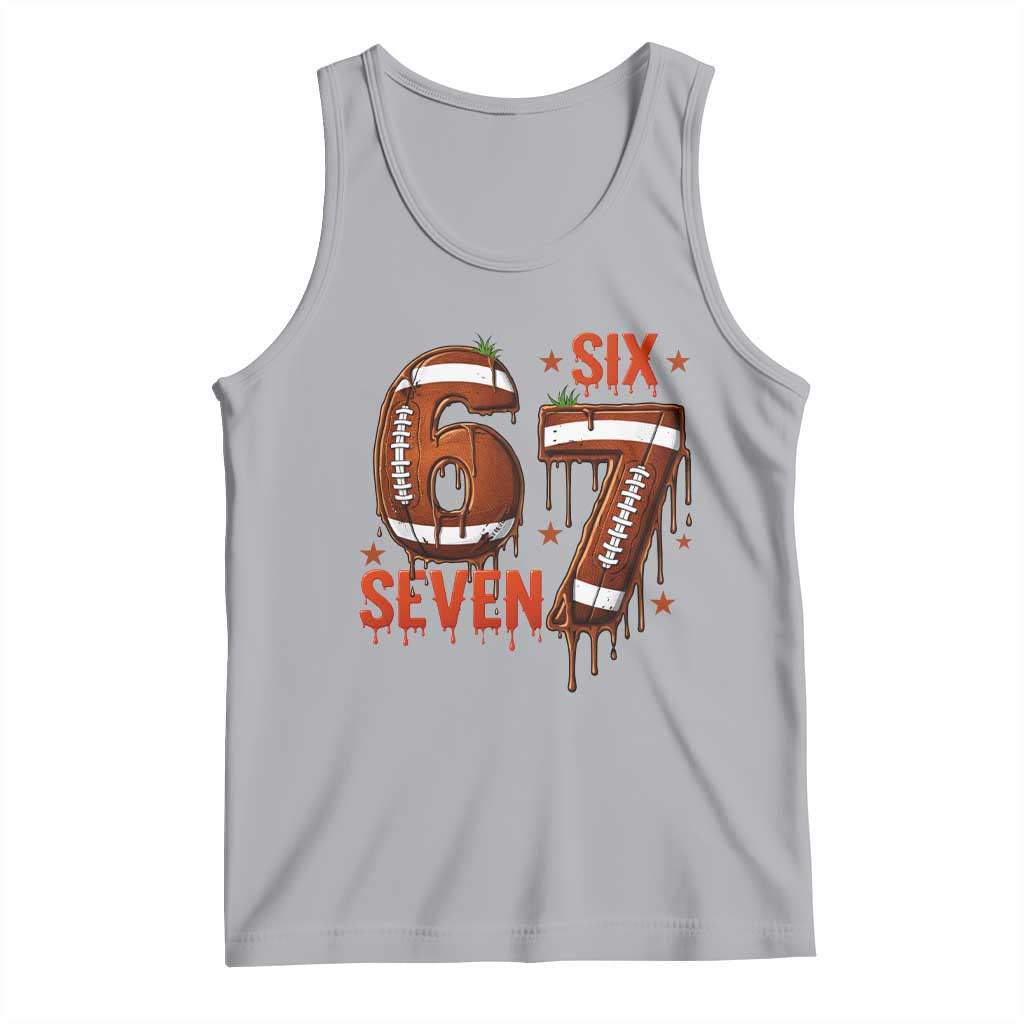 American Football Six Seven Meme Tank Top Funny Gen Z Alpha Gift TS12 Athletic Heather Print Your Wear