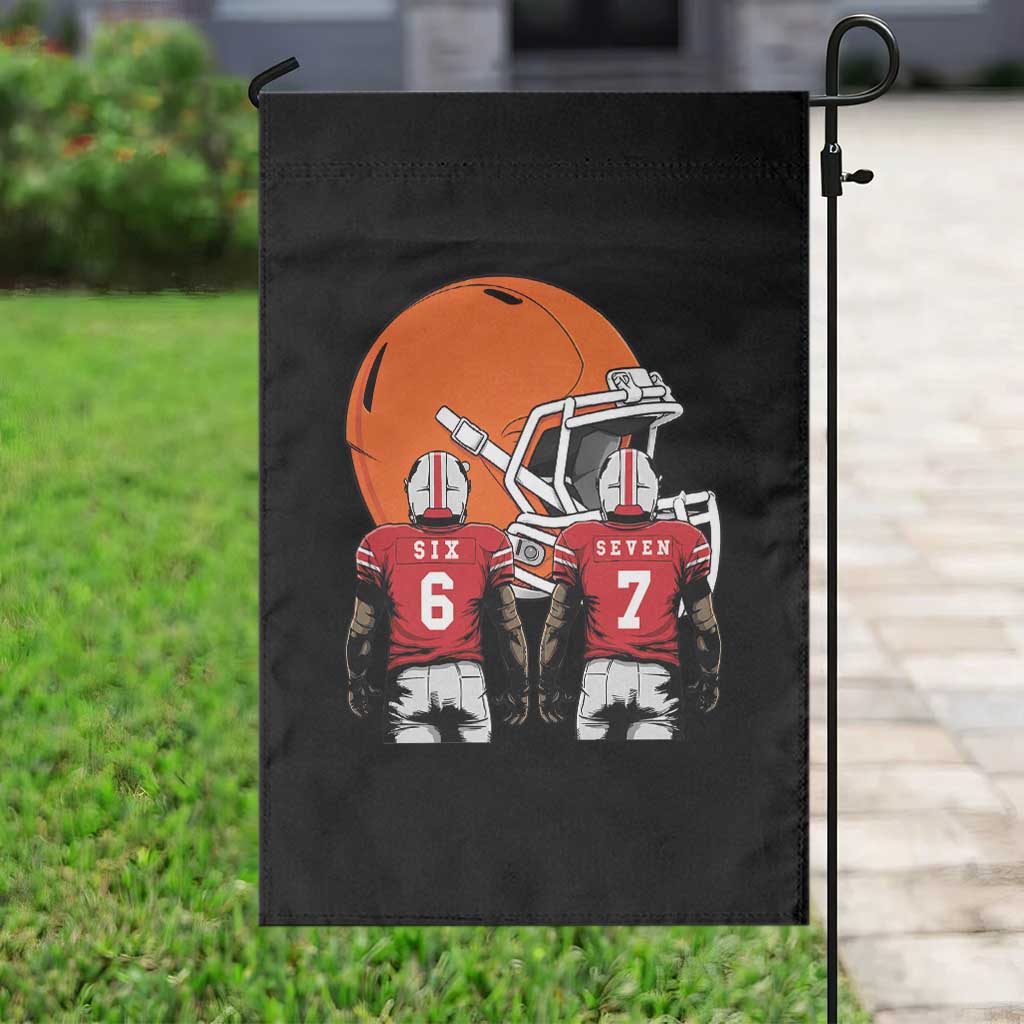 Funny American Football Garden Flag Six Seven Meme TS12 Print Your Wear