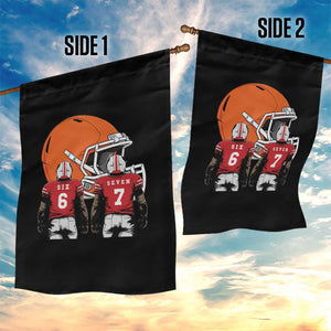 Funny American Football Garden Flag Six Seven Meme TS12 Print Your Wear