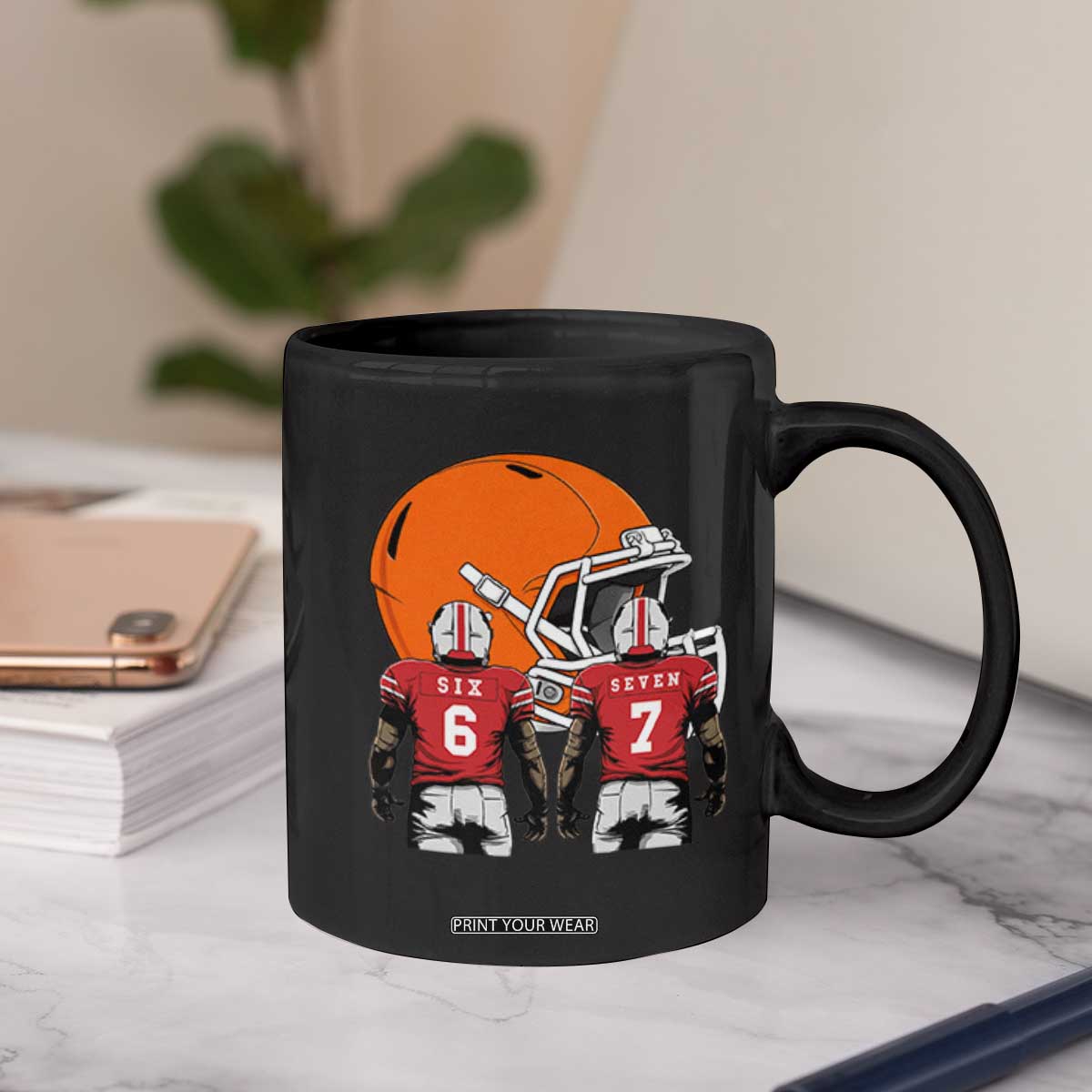 Funny American Football Coffee Mug Six Seven Meme TS12 Print Your Wear