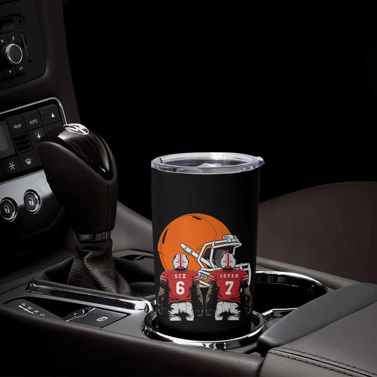 Funny American Football Tumbler Cup Six Seven Meme TS12 Print Your Wear