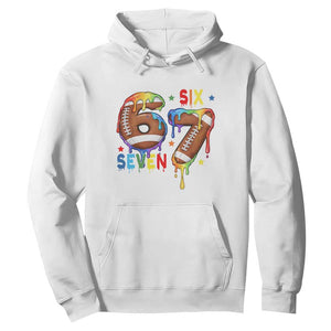 Funny American Football Hoodie 67 Viral Gen Alpha Slang Gift TS12 White Print Your Wear