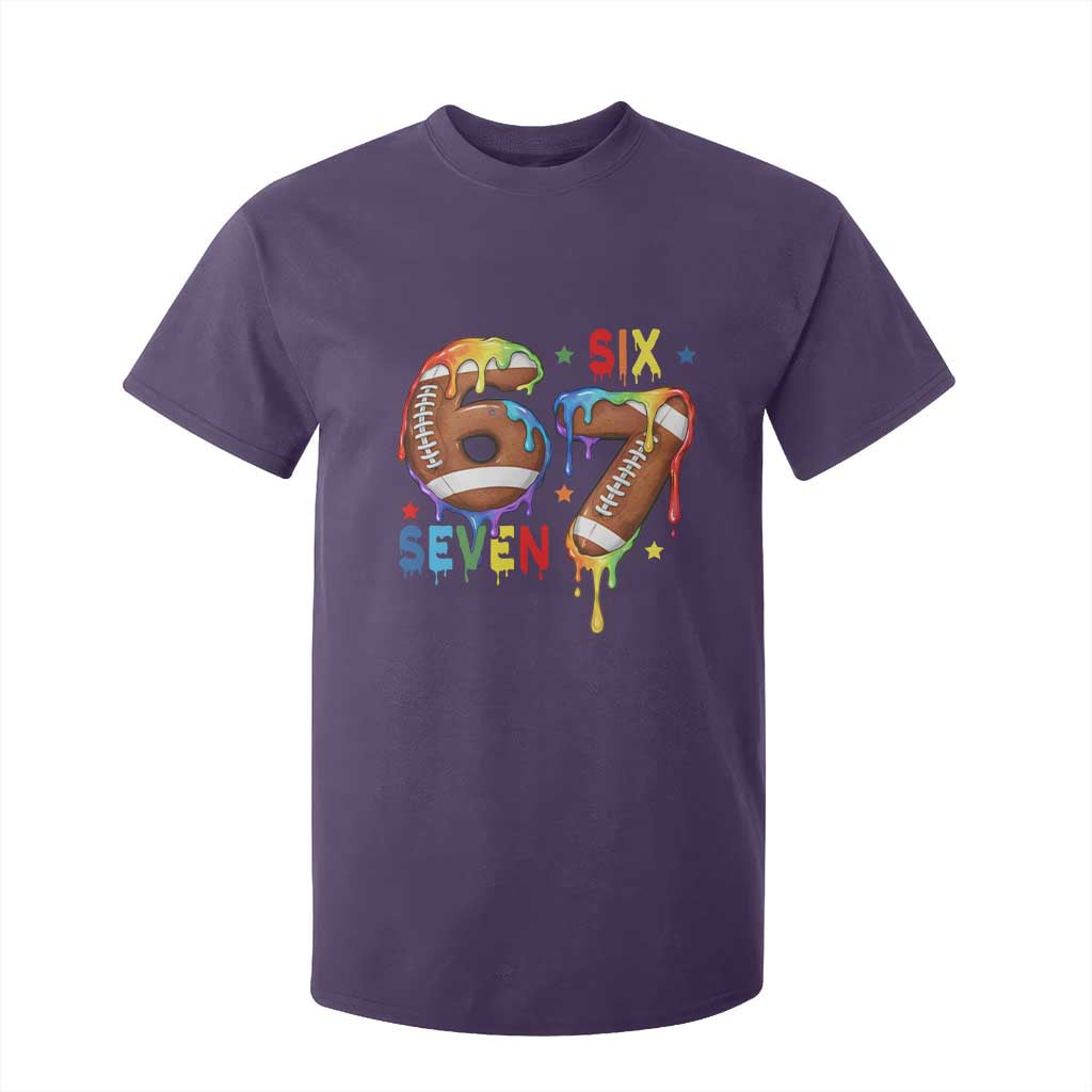 Funny American Football T Shirt For Kid 67 Viral Gen Alpha Slang Gift TS12 Purple Print Your Wear