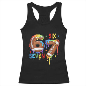 Funny American Football Racerback Tank Top 67 Viral Gen Alpha Slang Gift TS12 Black Print Your Wear