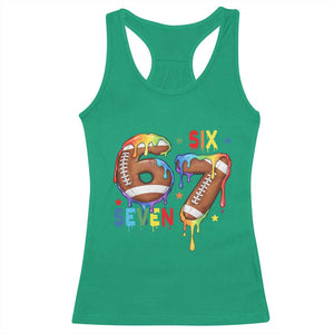 Funny American Football Racerback Tank Top 67 Viral Gen Alpha Slang Gift TS12 Irish Green Print Your Wear