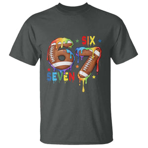 Funny American Football T Shirt 67 Viral Gen Alpha Slang Gift TS12 Dark Heather Print Your Wear