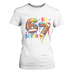 Funny American Football T Shirt For Women 67 Viral Gen Alpha Slang Gift TS12 White Print Your Wear