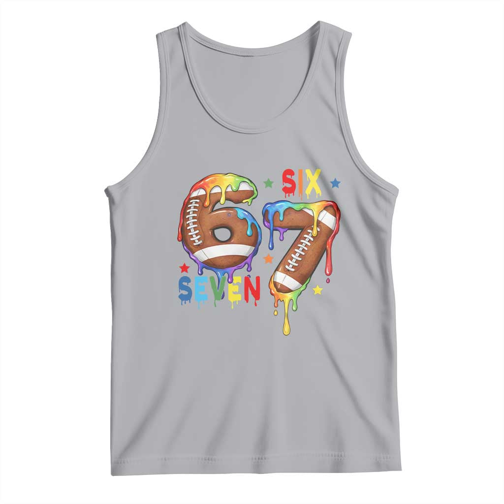 Funny American Football Tank Top 67 Viral Gen Alpha Slang Gift TS12 Athletic Heather Print Your Wear