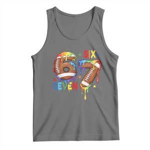 Funny American Football Tank Top 67 Viral Gen Alpha Slang Gift TS12 Black Heather Print Your Wear