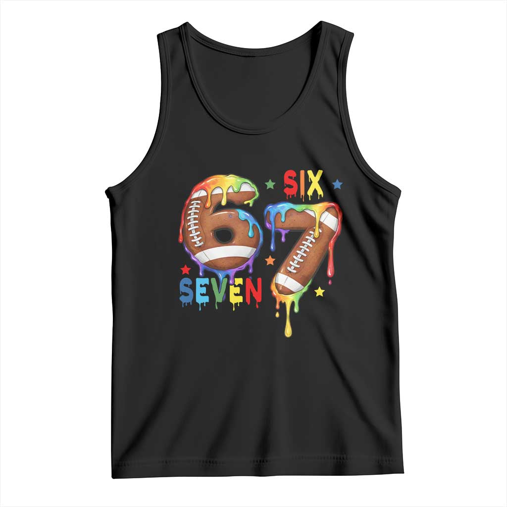 Funny American Football Tank Top 67 Viral Gen Alpha Slang Gift TS12 Black Print Your Wear