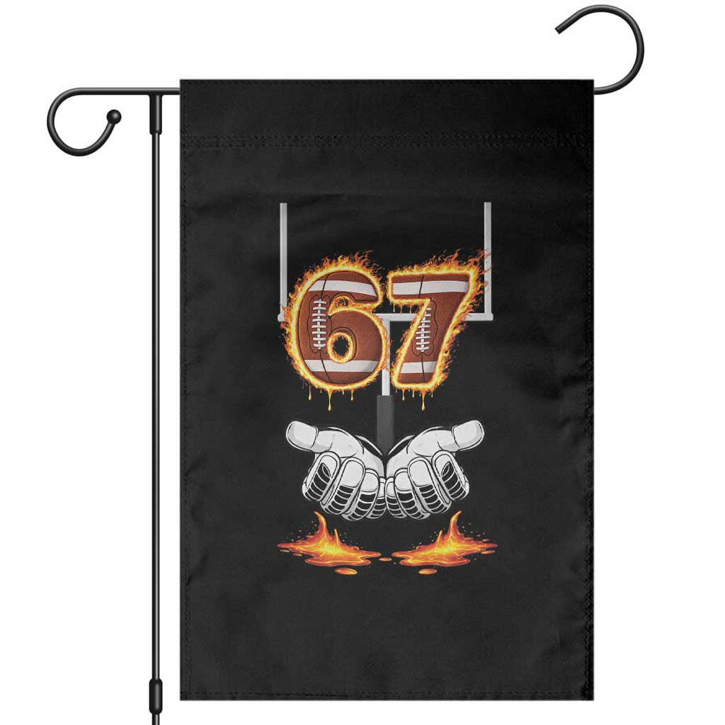 American Football Six Seven Meme Garden Flag Fire Flame Drip TS12 White Print Your Wear