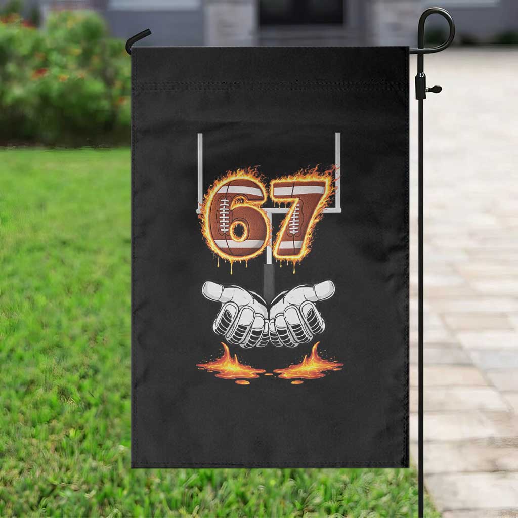 American Football Six Seven Meme Garden Flag Fire Flame Drip TS12 Print Your Wear