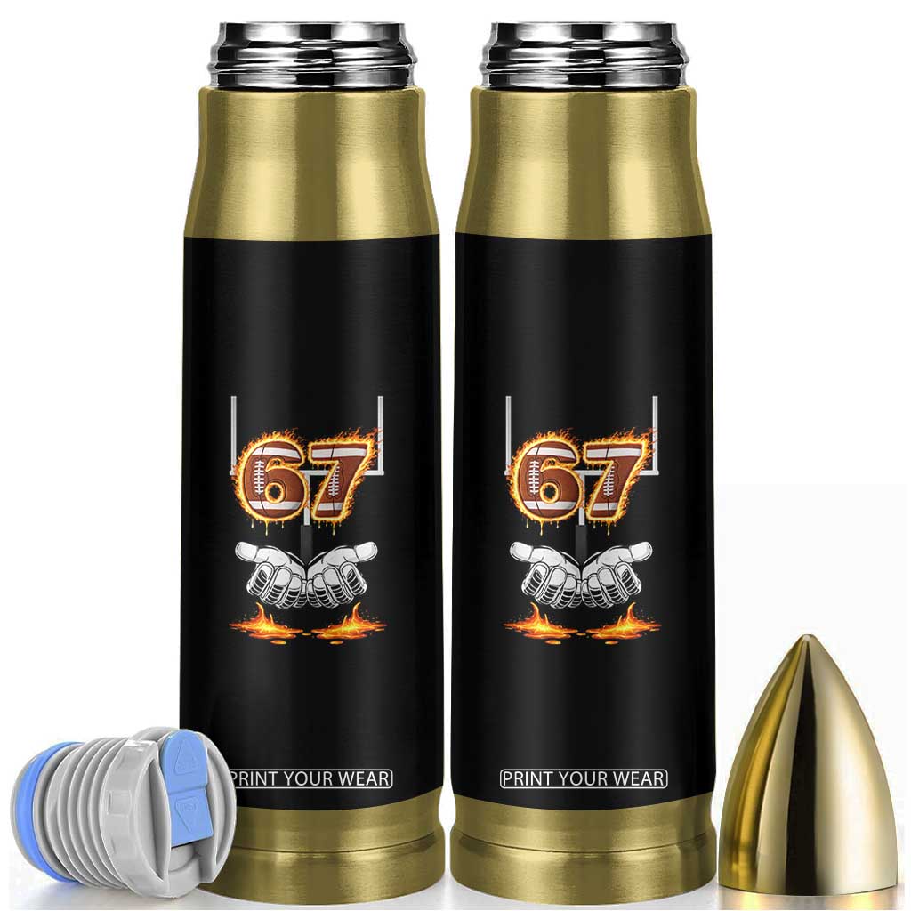 American Football Six Seven Meme Bullet Tumbler Fire Flame Drip TS12 Black Print Your Wear