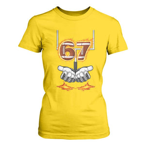 American Football Six Seven Meme T Shirt For Women Fire Flame Drip TS12 Daisy Print Your Wear
