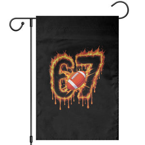Funny American Football Six Seven Garden Flag Fire Drip 67 Meme TS12 White Print Your Wear