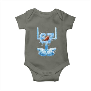 Cool Ice Effect 67 Meme Baby Onesie Funny American Football TS12 Military Green Print Your Wear