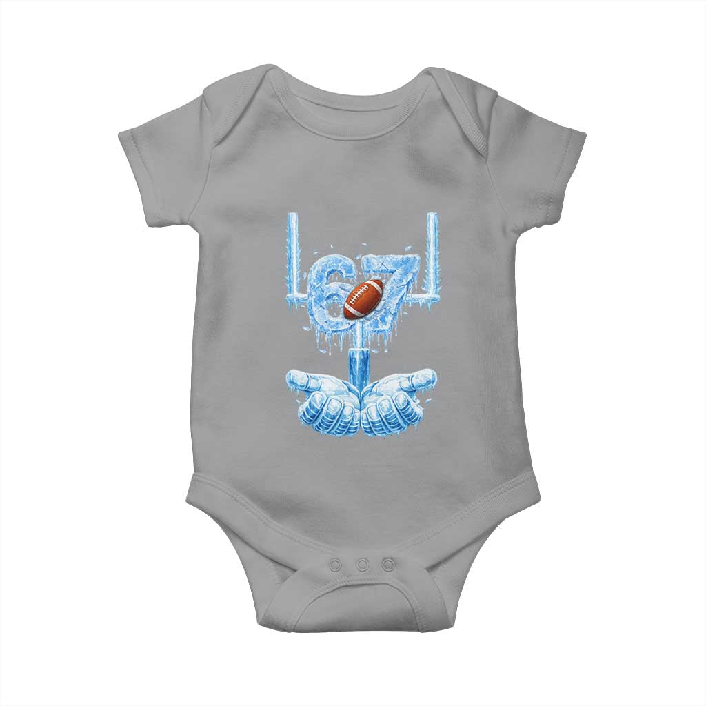 Cool Ice Effect 67 Meme Baby Onesie Funny American Football TS12 Sport Gray Print Your Wear