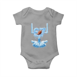 Cool Ice Effect 67 Meme Baby Onesie Funny American Football TS12 Sport Gray Print Your Wear