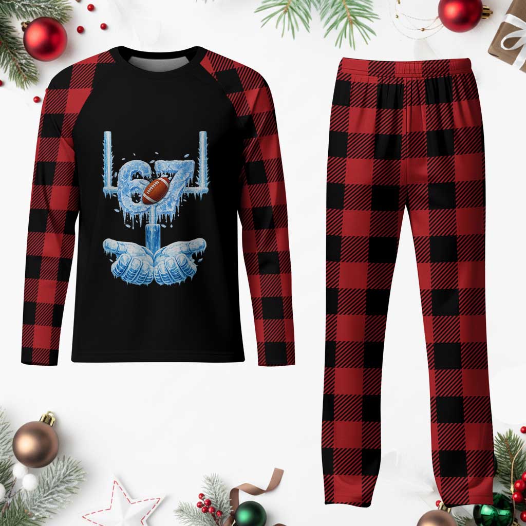 Cool Ice Effect 67 Meme Plaid Pajama Set Funny American Football TS12 Buffalo Plaid Print Your Wear