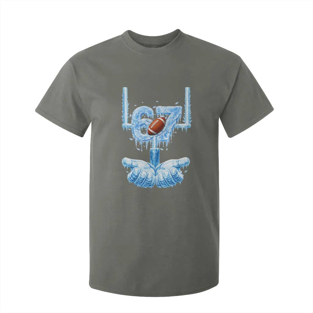 Cool Ice Effect 67 Meme T Shirt For Kid Funny American Football TS12 Military Green Print Your Wear