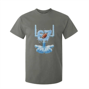 Cool Ice Effect 67 Meme T Shirt For Kid Funny American Football TS12 Military Green Print Your Wear