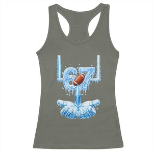Cool Ice Effect 67 Meme Racerback Tank Top Funny American Football TS12 Military Green Print Your Wear