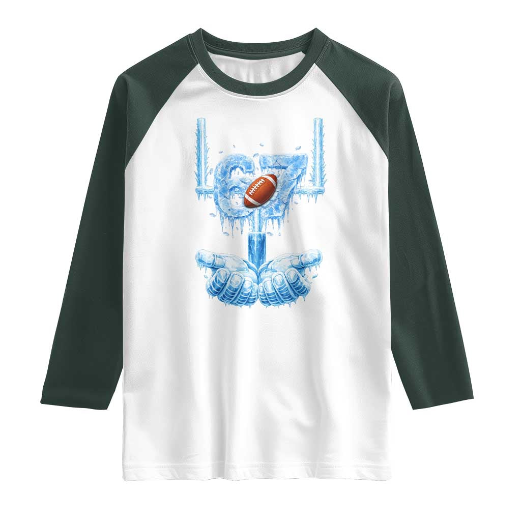 Cool Ice Effect 67 Meme Raglan Shirt Funny American Football TS12 White Dark Forest Green Print Your Wear