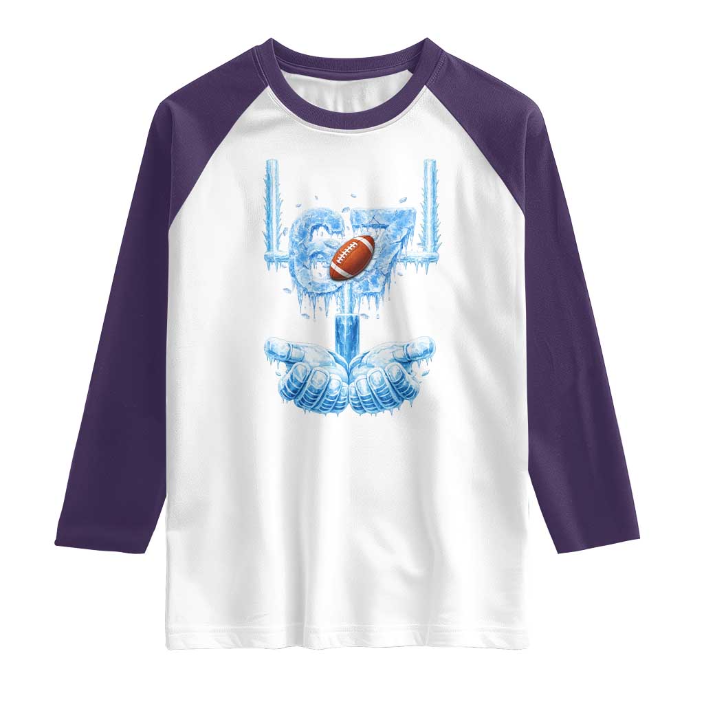 Cool Ice Effect 67 Meme Raglan Shirt Funny American Football TS12 White Purple Print Your Wear