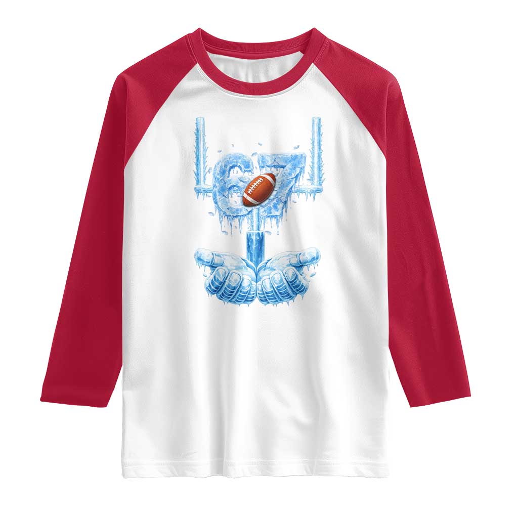 Cool Ice Effect 67 Meme Raglan Shirt Funny American Football TS12 White Red Print Your Wear