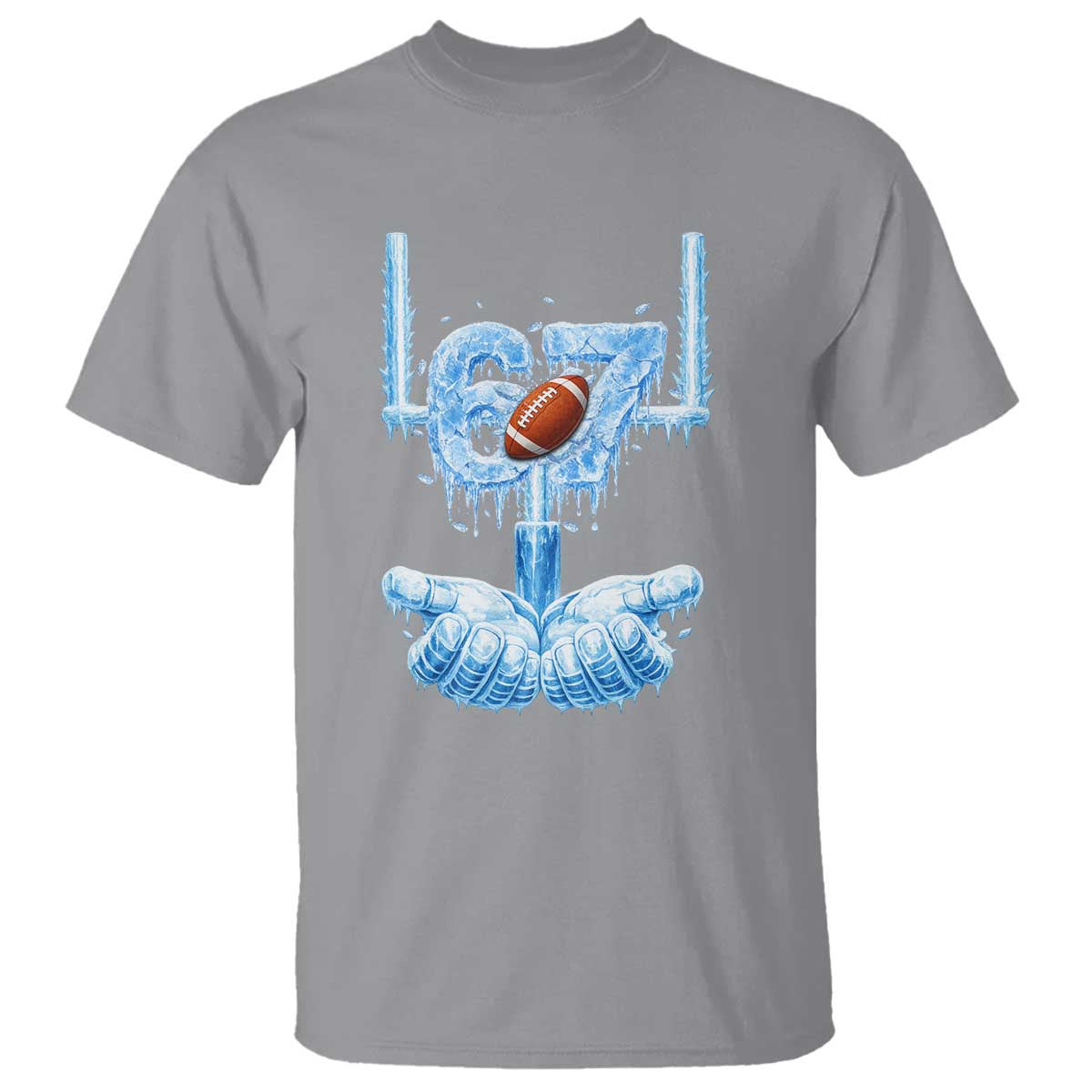 Cool Ice Effect 67 Meme T Shirt Funny American Football TS12 Sport Gray Print Your Wear