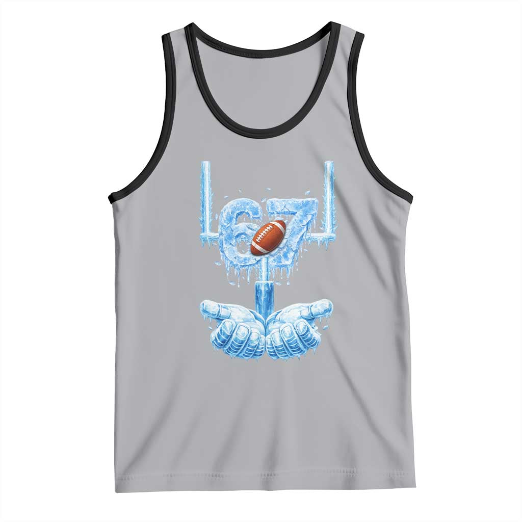 Cool Ice Effect 67 Meme Tank Top Funny American Football TS12 Athletic Heather Black Print Your Wear