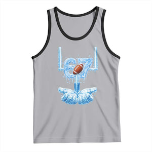 Cool Ice Effect 67 Meme Tank Top Funny American Football TS12 Athletic Heather Black Print Your Wear