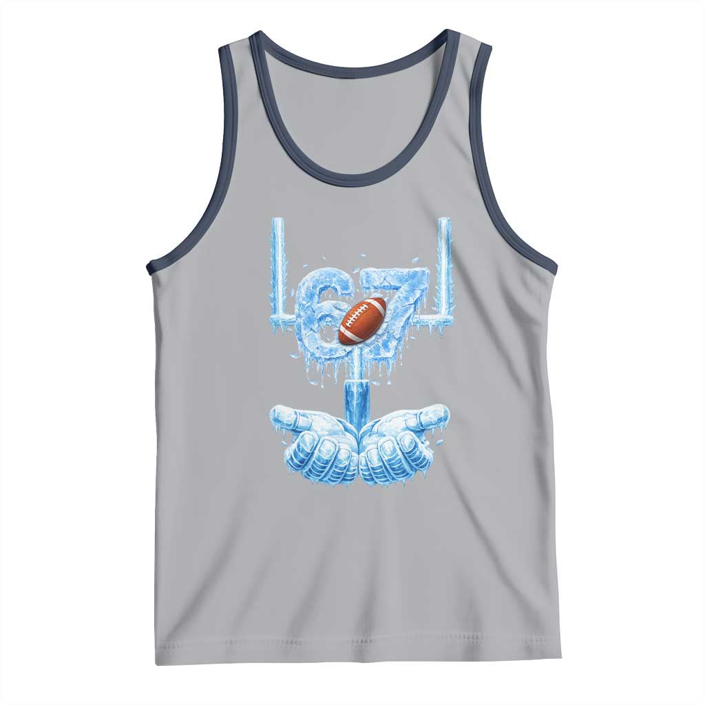 Cool Ice Effect 67 Meme Tank Top Funny American Football TS12 Athletic Heather Navy Print Your Wear