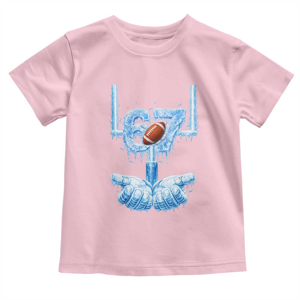Cool Ice Effect 67 Meme Toddler T Shirt Funny American Football TS12 Light Pink Print Your Wear