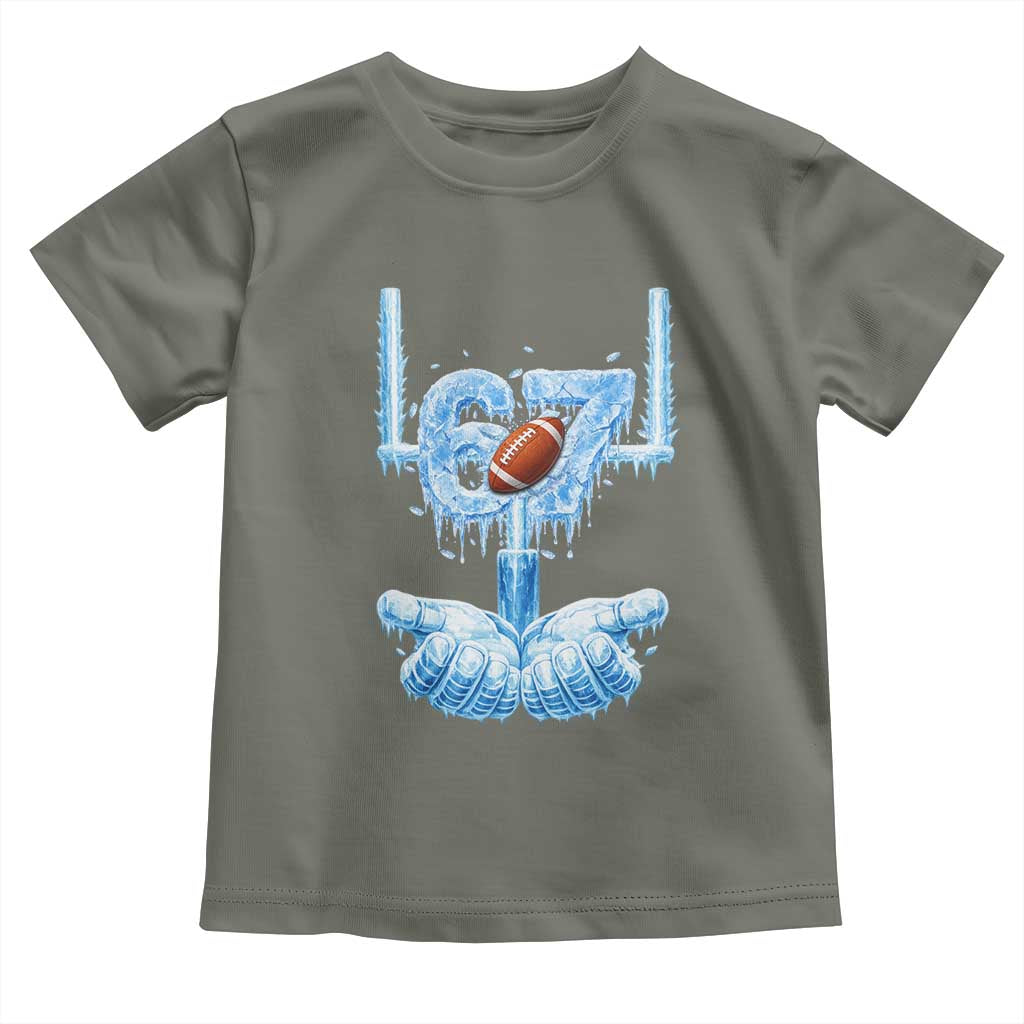 Cool Ice Effect 67 Meme Toddler T Shirt Funny American Football TS12 Military Green Print Your Wear