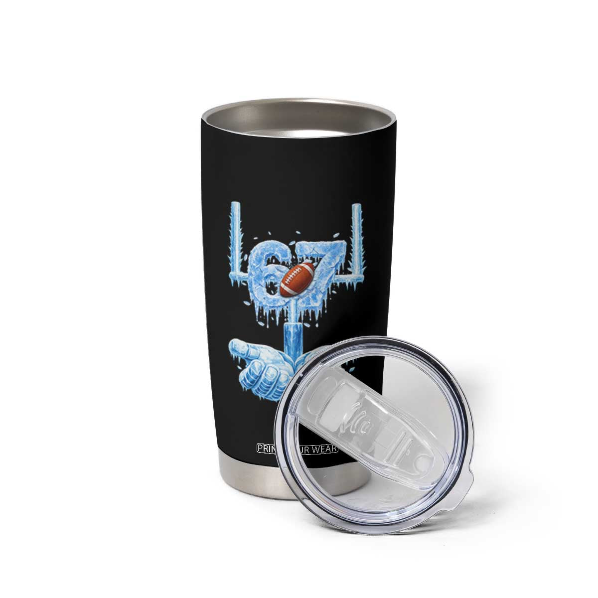 Cool Ice Effect 67 Meme Tumbler Cup Funny American Football TS12 Print Your Wear