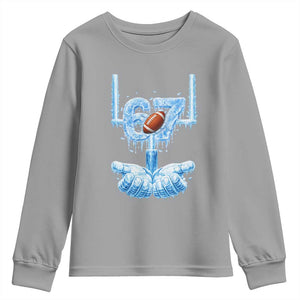 Cool Ice Effect 67 Meme Youth Sweatshirt Funny American Football TS12 Sport Gray Print Your Wear