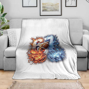 American Football Six Seven Meme Throw Blanket Funny Gen Alpha Slang Gift TS12 Print Your Wear