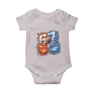 American Football Six Seven Meme Baby Onesie Funny Gen Alpha Slang Gift TS12 Ice Gray Print Your Wear