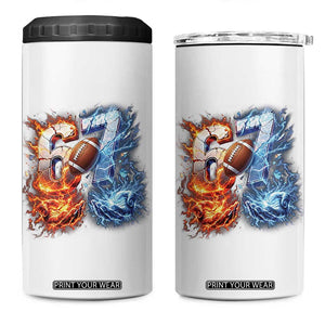 American Football Six Seven Meme 4 in 1 Can Cooler Tumbler Funny Gen Alpha Slang Gift TS12 One Size: 16 oz White Print Your Wear