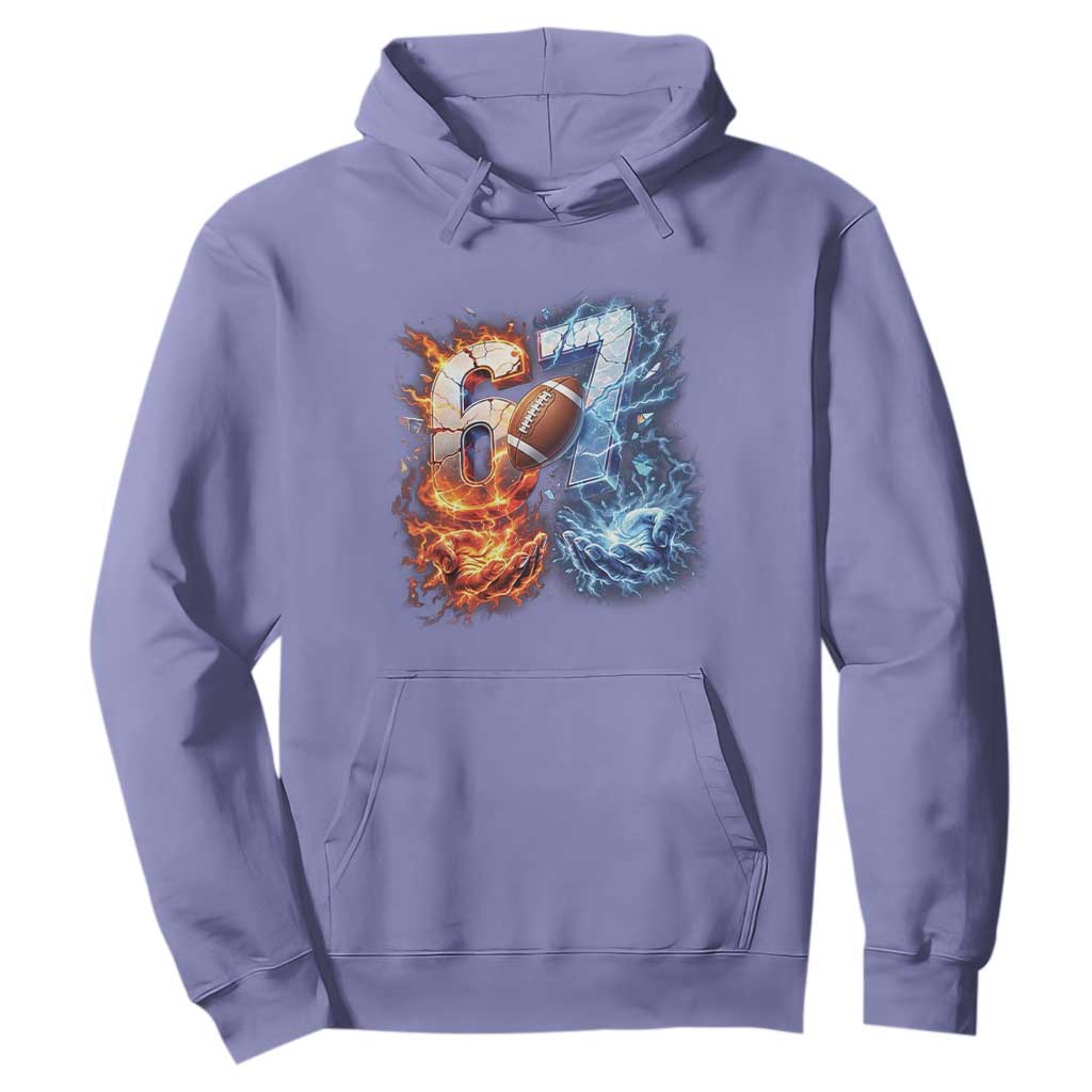American Football Six Seven Meme Hoodie Funny Gen Alpha Slang Gift TS12 Violet Print Your Wear